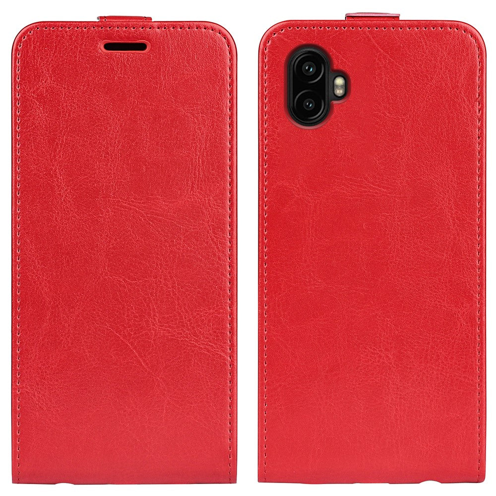 For Samsung Galaxy XCover7 Pro Case with Card Slots Vertical Flip Leather Phone Cover