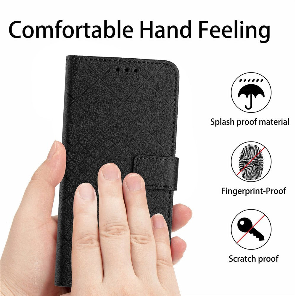 For Honor 400 Lite 5G Case Wallet Imprint PU Leather Flip Folio Phone Cover