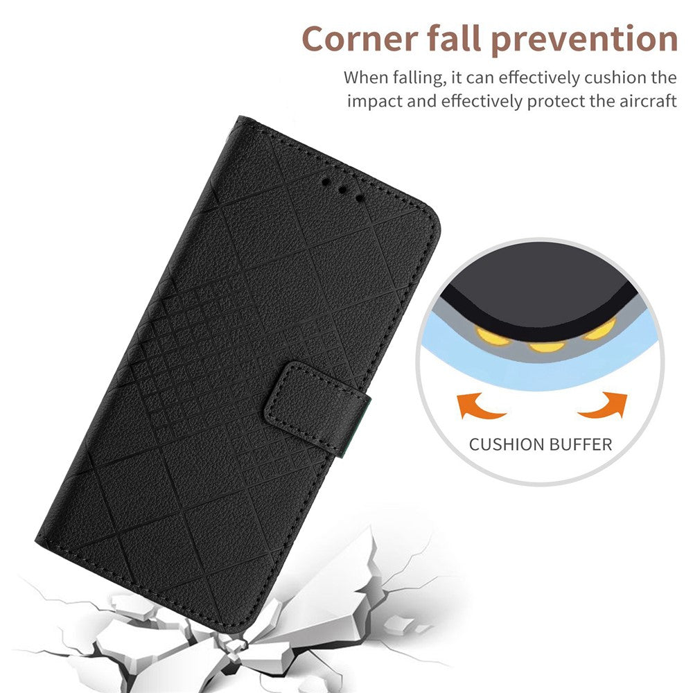 For Honor 400 Lite 5G Case Wallet Imprint PU Leather Flip Folio Phone Cover
