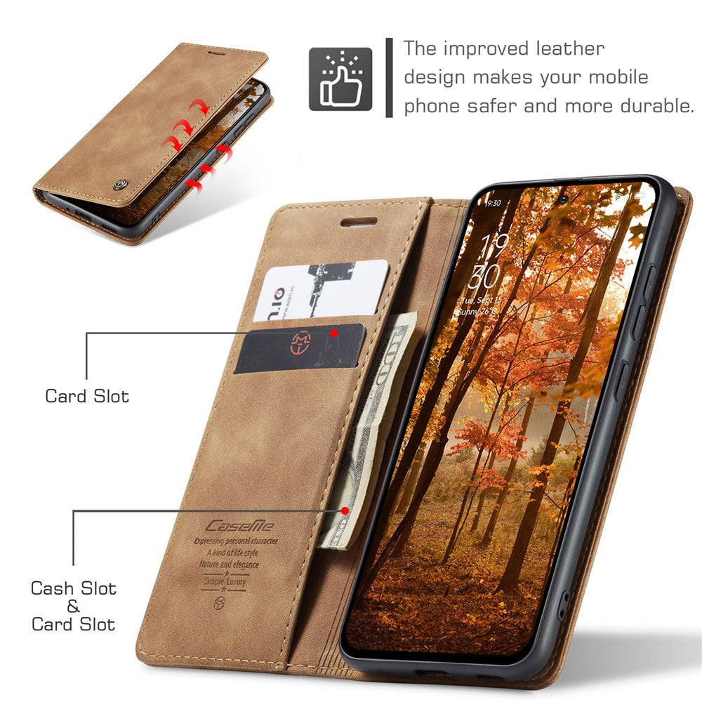 CASEME For Oppo Reno13 F 5G (Reno 13 FS 5G) / 4G Wallet Case  013 Series PU Leather Phone Cover Stand