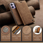 CASEME For Oppo Reno13 F 5G (Reno 13 FS 5G) / 4G Wallet Case  013 Series PU Leather Phone Cover Stand
