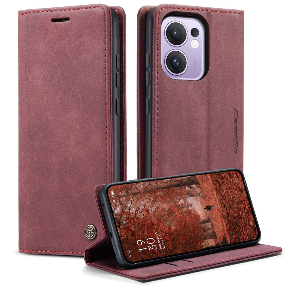 CASEME For Oppo Reno13 F 5G (Reno 13 FS 5G) / 4G Wallet Case  013 Series PU Leather Phone Cover Stand