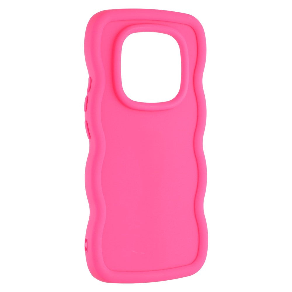 For Xiaomi Redmi Note 14 Pro 4G Case TPU Protective Phone Cover Unique Curly Wave Frame