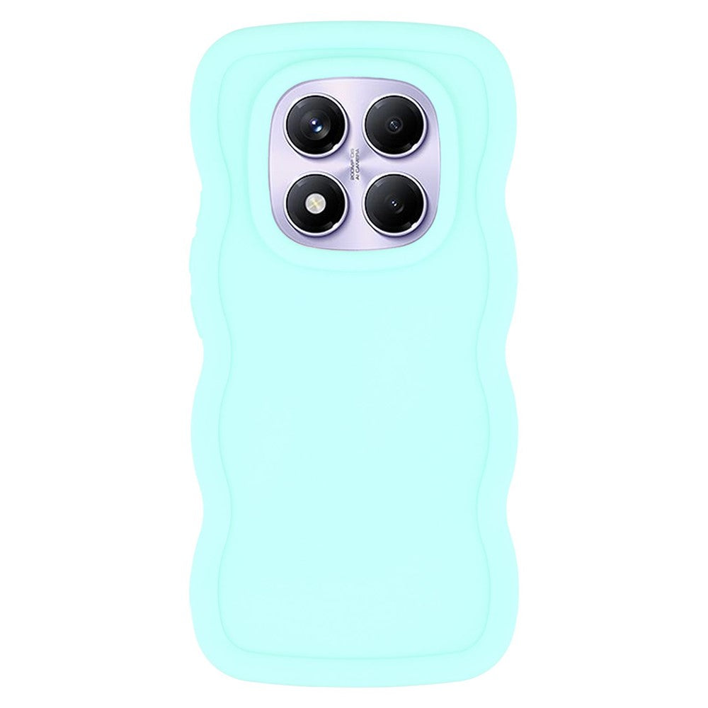 For Xiaomi Redmi Note 14 Pro 4G Case TPU Protective Phone Cover Unique Curly Wave Frame