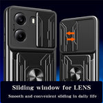 For Xiaomi Poco X7 Pro 5G Case PC + TPU Kickstand Phone Back Cover with Camera Slider