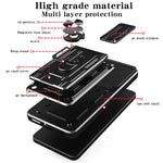 For Xiaomi Poco X7 Pro 5G Case PC + TPU Kickstand Phone Back Cover with Camera Slider