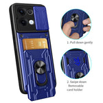 For Oppo Reno13 5G (Global) Case PC + TPU Kickstand Phone Back Cover with Camera Slider