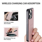 HANMAN Miro2 Series til iPhone 14 Pro PU-læderpungtelefoncover med magnetisk aftagelig stander og flipcover
