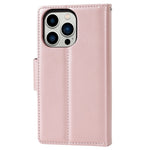 HANMAN Miro2 Series til iPhone 14 Pro PU-læderpungtelefoncover med magnetisk aftagelig stander og flipcover