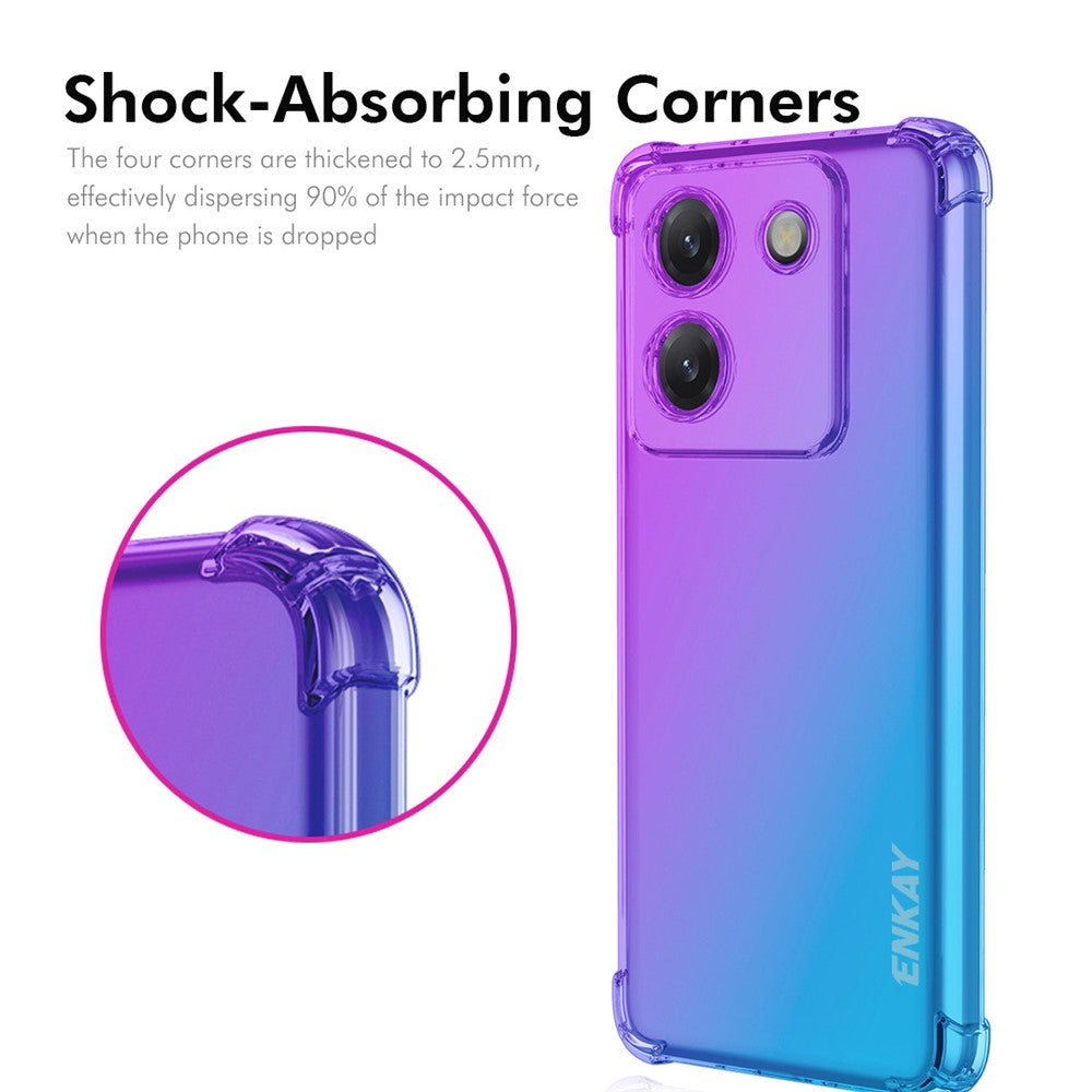 ENKAY For Xiaomi Poco M7 Pro 5G TPU Case  Thickened Four Corner Drop-proof Phone Back Cover