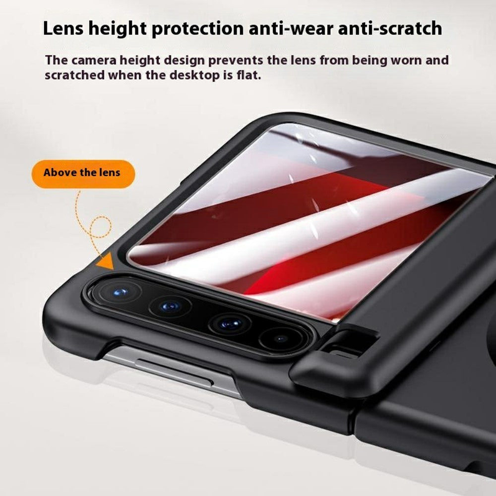 For Huawei Pura X Magnetic Case Skin-Touch Hinge Folding PC Phone Cover Built In Screen Protector