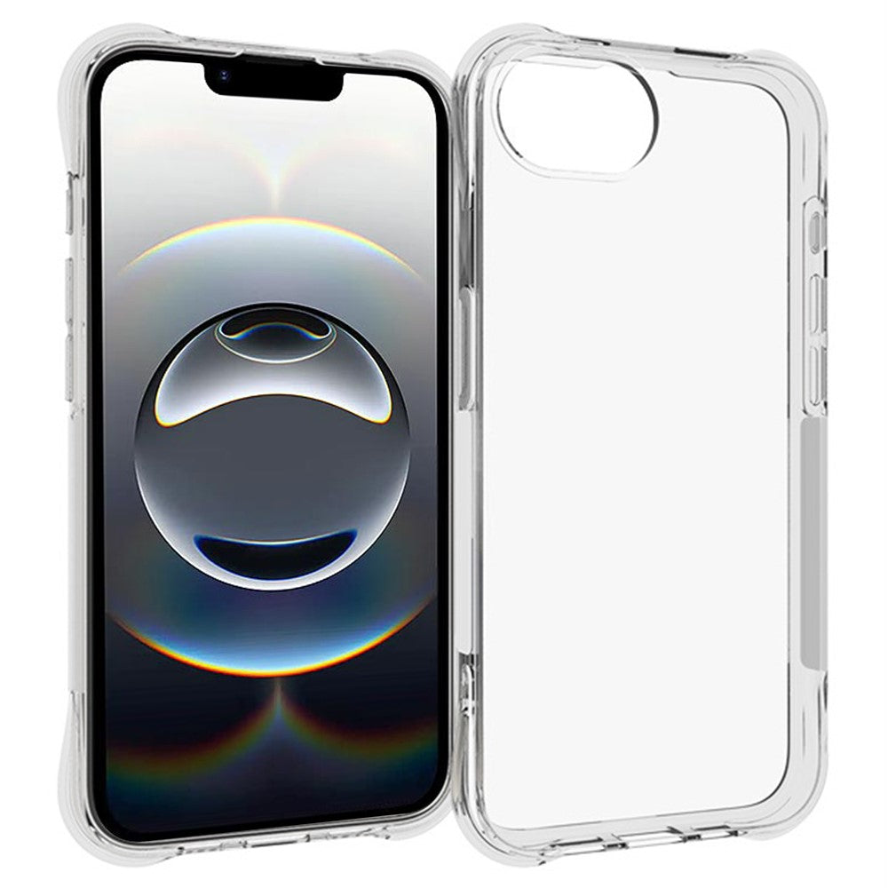 TYMEI For iPhone 17e / 16e Cover Stødsikker med forstærkede hjørner 1,5 mm Gennemsigtigt Telefoncover