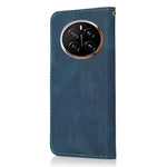For Honor Magic7 Pro 5G Case Color Splicing Wallet Stand Leather Phone Cover with Wrist Strap