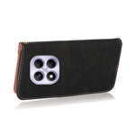 For Xiaomi Redmi Note 14 Pro 4G Case Color Splicing Wallet Stand Leather Phone Cover with Wrist Strap