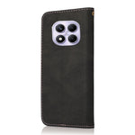 For Xiaomi Redmi Note 14 Pro 4G Case Color Splicing Wallet Stand Leather Phone Cover with Wrist Strap