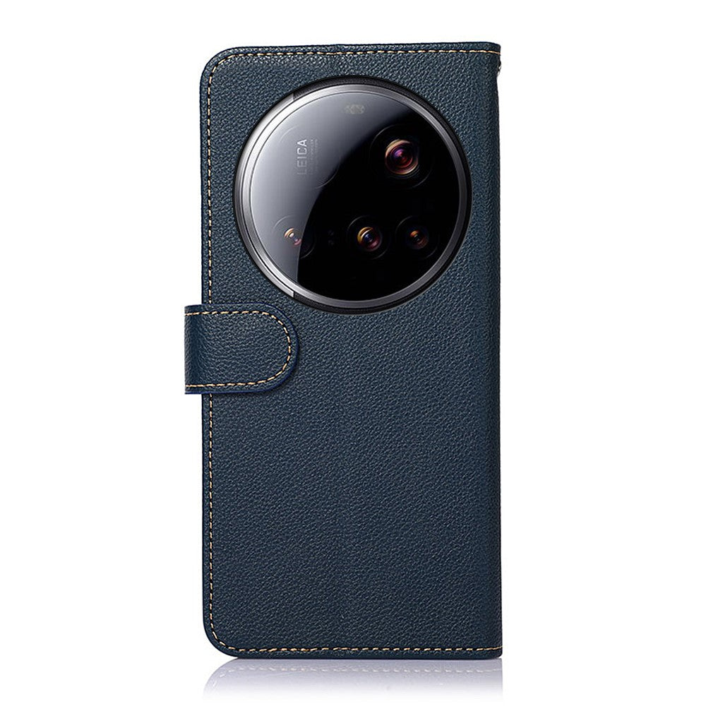 KHAZNEH For Xiaomi 15 Ultra Case RFID Blocking Wallet Litchi Texture PU Leather Phone Cover