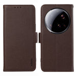 ABEEL For Xiaomi 15 Ultra Case Litchi Texture Leather RFID Blocking Phone Cover