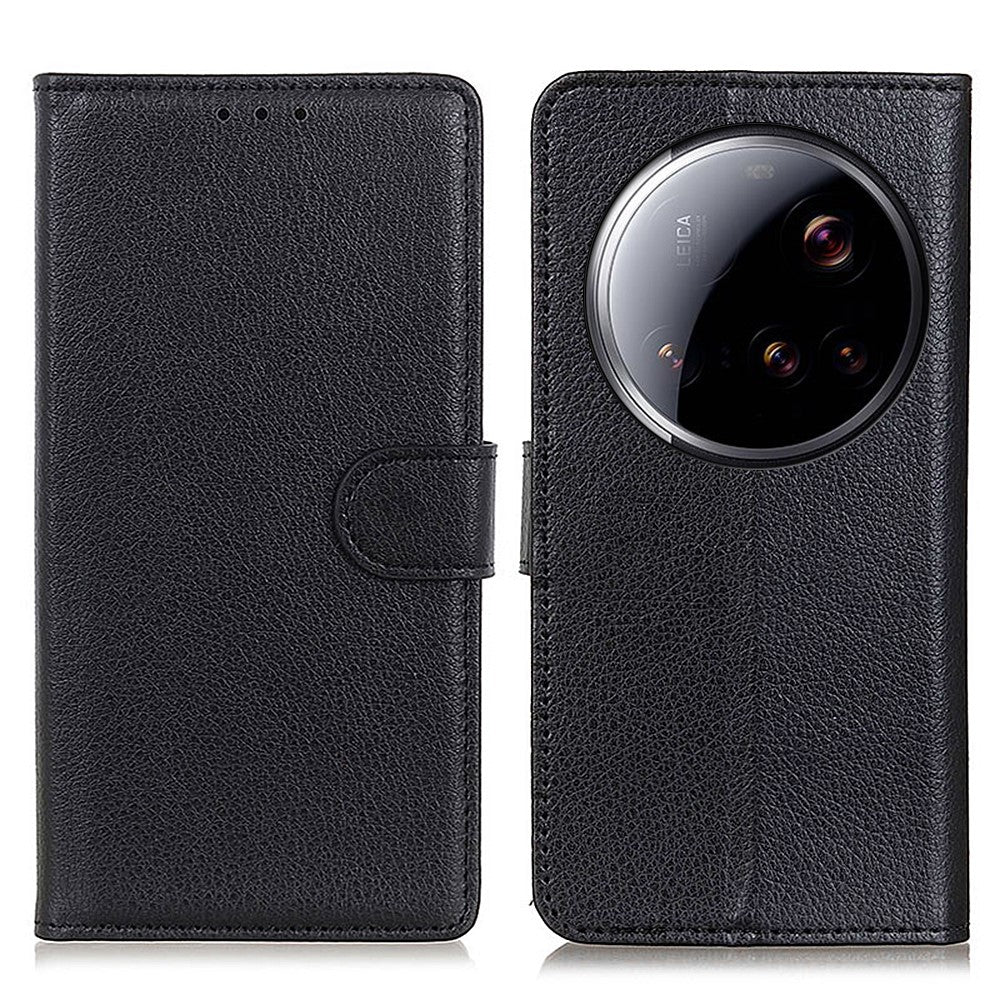 For Xiaomi 15 Ultra Wallet Case PU Leather Phone Cover Litchi Texture