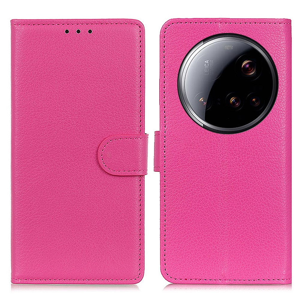 For Xiaomi 15 Ultra Wallet Case PU Leather Phone Cover Litchi Texture