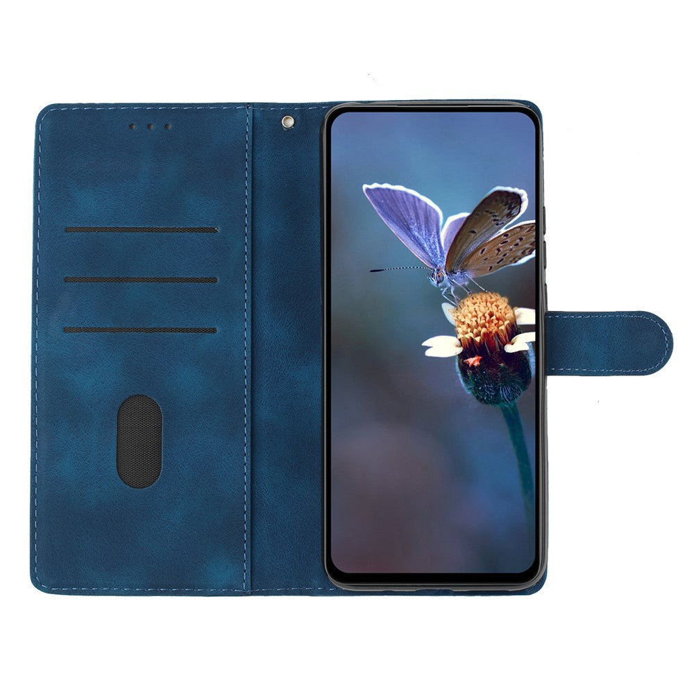 For Honor Magic7 Pro 5G Case Leather Imprinted Flower Phone Cover Wallet with Wrist Strap
