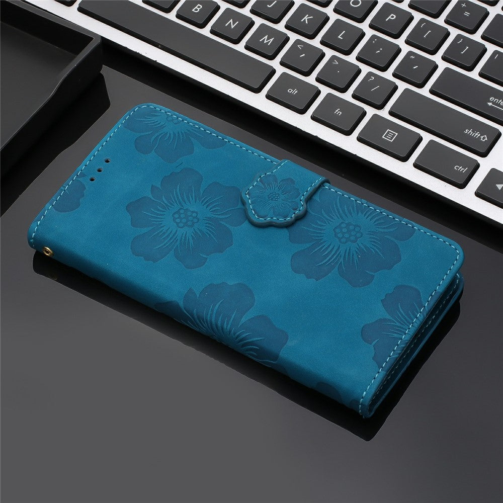 For Honor Magic7 Lite 5G / X9c 5G / X60 Pro 5G Case Flower Design Leather Wallet Phone Cover with Wrist Strap