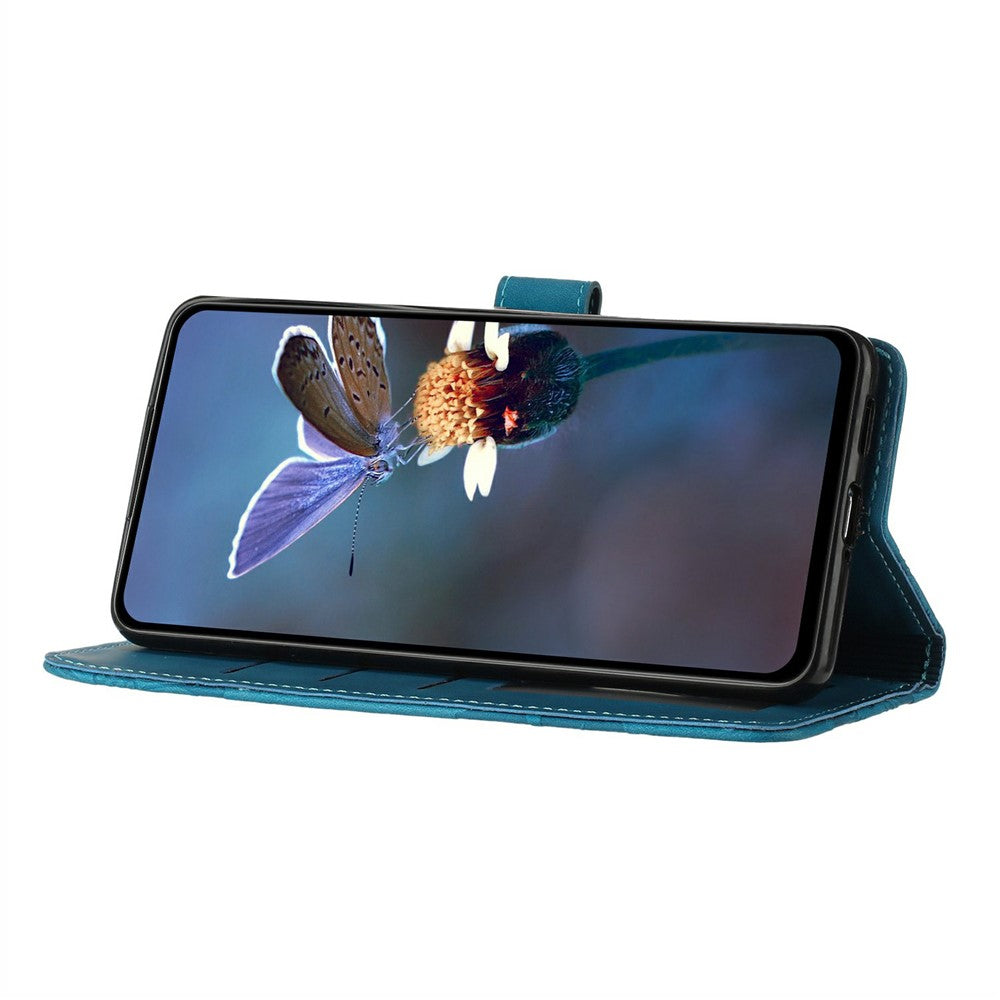 For Honor Magic7 Lite 5G / X9c 5G / X60 Pro 5G Case Flower Design Leather Wallet Phone Cover with Wrist Strap