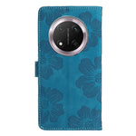 For Honor Magic7 Lite 5G / X9c 5G / X60 Pro 5G Case Flower Design Leather Wallet Phone Cover with Wrist Strap