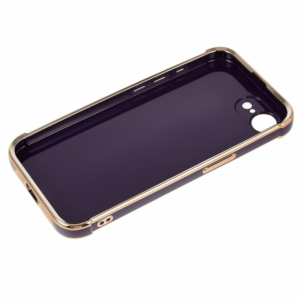 For iPhone 17th / 16th Case Love Heart Pattern TPU Phone Cover Electroplating Edge