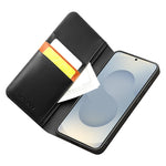 QIALINO plånboksfodral för Samsung Galaxy S25 Edge – äkta läder – flipfodral