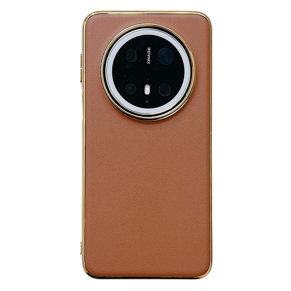 For Huawei Mate 70 Case Nappa Texture PC + PU + TPU Phone Back Cover