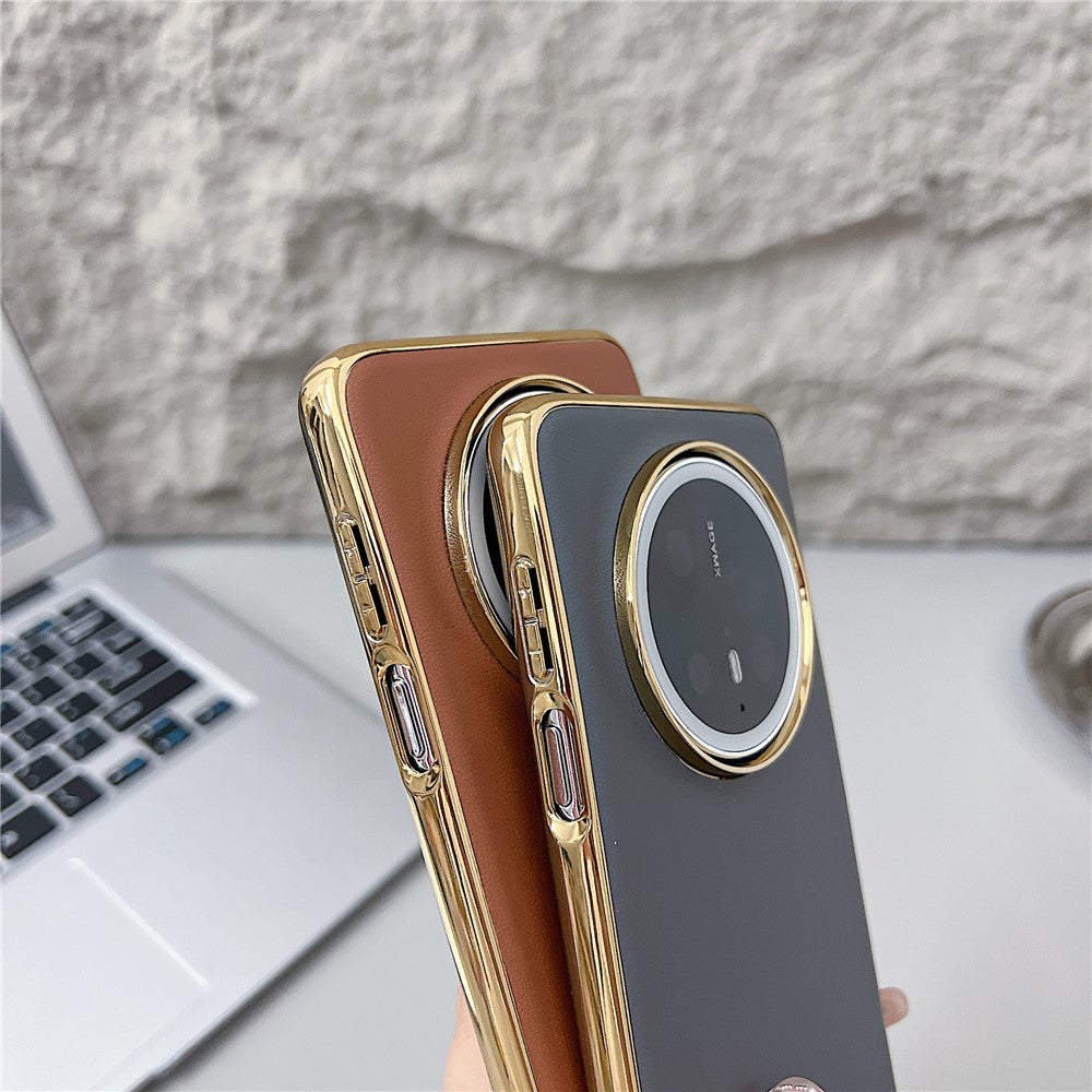 For Huawei Mate 70 Case Nappa Texture PC + PU + TPU Phone Back Cover