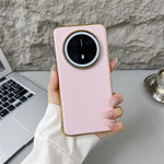 For Huawei Mate 70 Case Nappa Texture PC + PU + TPU Phone Back Cover