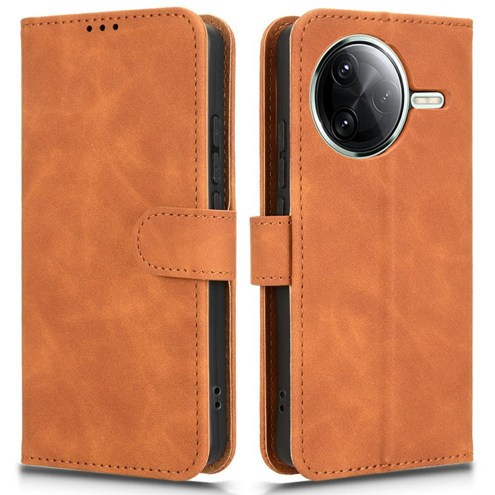 For Xiaomi Poco F7 Pro 5G / Redmi K80 5G / Poco F7 Ultra 5G / Redmi K80 Pro 5G Leather Case Skin Feel Anti Drop Wallet Flip Phone Cover