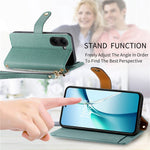 For Xiaomi Poco X7 Pro 5G Case RFID Blocking Zipper Pocket Leather Wallet Phone Cover with Strap
