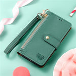 For Xiaomi Poco X7 Pro 5G Case RFID Blocking Zipper Pocket Leather Wallet Phone Cover with Strap