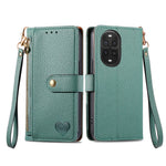 For Huawei nova 13 Pro 5G Case RFID Blocking Zipper Pocket Leather Wallet Phone Cover with Strap