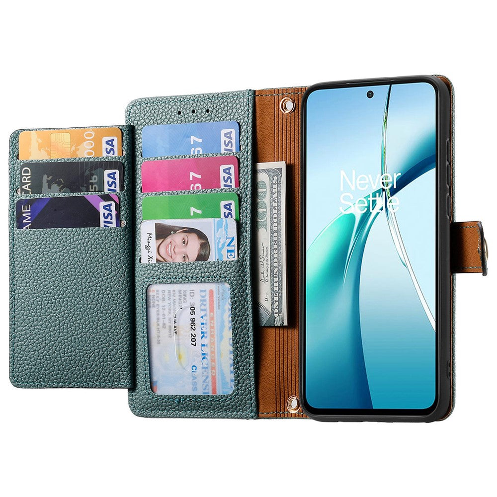 For Huawei nova 13 Pro 5G Case RFID Blocking Zipper Pocket Leather Wallet Phone Cover with Strap