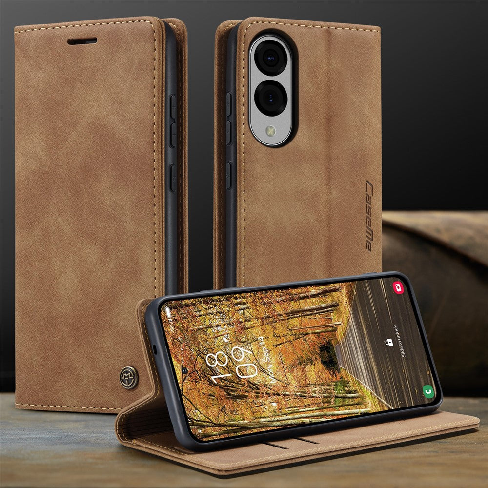 CASEME For Samsung Galaxy S25 Edge Wallet Case  013 Series PU Leather Phone Cover Stand