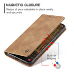 CASEME For Samsung Galaxy S25 Edge Wallet Case  013 Series PU Leather Phone Cover Stand