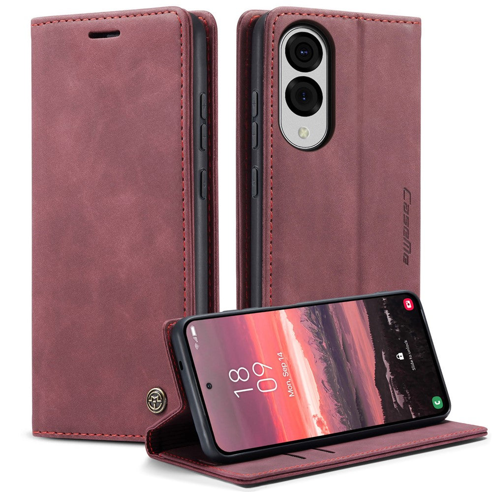 CASEME For Samsung Galaxy S25 Edge Wallet Case  013 Series PU Leather Phone Cover Stand