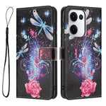 YX-2501 For Oppo Reno13 5G (Global) Case Pattern Printing PU Leather Wallet Phone Cover with Lanyard