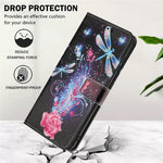 YX-2501 Til Oppo A5 Pro 4G (Global) / 5G (Global) / A5 Energy 5G (Kina) Cover med mønstertryk i PU-læder
