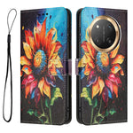 YX-2501 For Honor Magic7 Lite 5G / X9c 5G / X60 Pro 5G Case Pattern Printing PU Leather Wallet Phone Cover with Lanyard