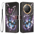 YX-2501 For Honor Magic7 Lite 5G / X9c 5G / X60 Pro 5G Case Pattern Printing PU Leather Wallet Phone Cover with Lanyard