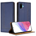 For Samsung Galaxy M06 5G / Galaxy F06 5G Case L-Shaped Grid Pattern Leather Stand Phone Cover with Card Slots