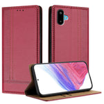 For Samsung Galaxy M06 5G / Galaxy F06 5G Case L-Shaped Grid Pattern Leather Stand Phone Cover with Card Slots