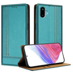 For Samsung Galaxy M06 5G / Galaxy F06 5G Case L-Shaped Grid Pattern Leather Stand Phone Cover with Card Slots
