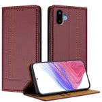 For Samsung Galaxy M06 5G / Galaxy F06 5G Case L-Shaped Grid Pattern Leather Stand Phone Cover with Card Slots
