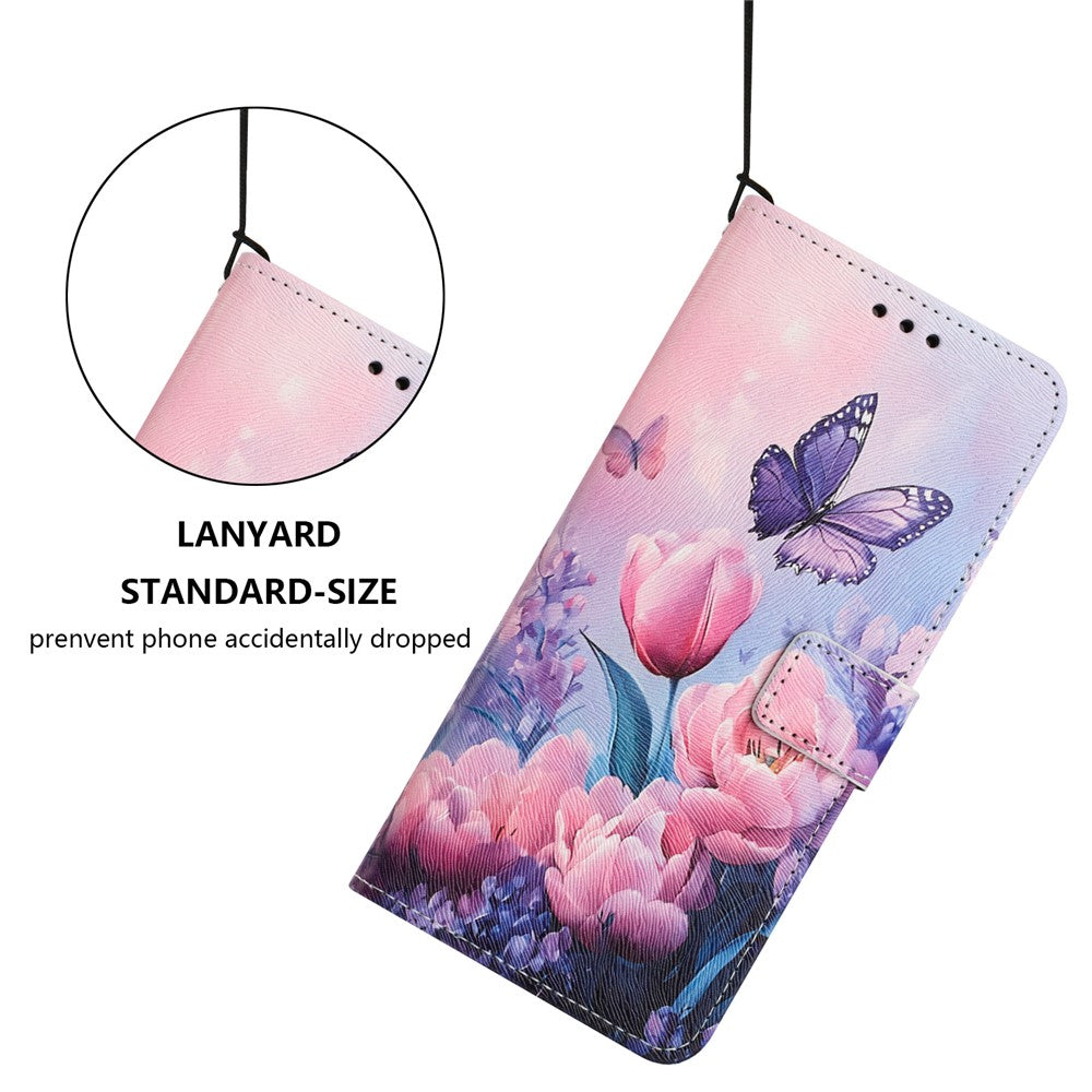 YX-2501 For Xiaomi 14T Pro Case Pattern Printing PU Leather Wallet Phone Cover with Lanyard