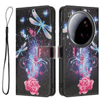 YX-2501 For Xiaomi 15 Ultra Case Pattern Printing PU Leather Wallet Phone Cover with Lanyard